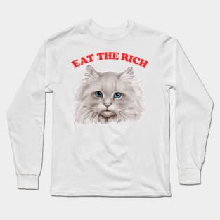 Eat The Rich Kitty Long Sleeve T-Shirt